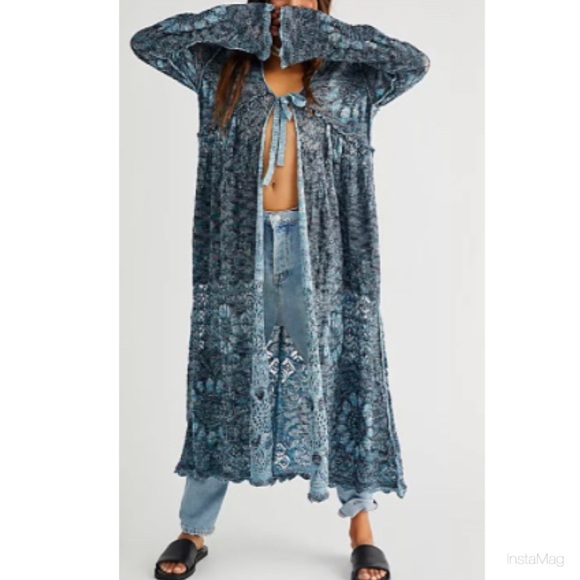 FREE PEOPLE Sea Spirit Long Cardigan - Picture 2 of 9